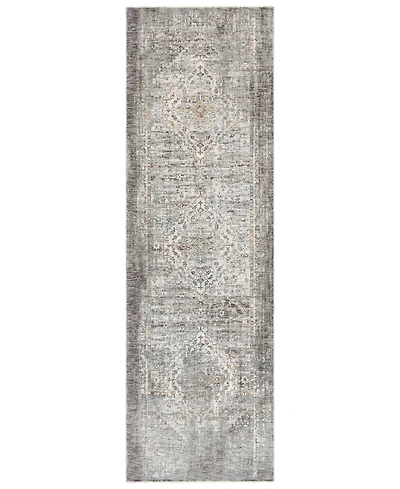 Livabliss Presidential Pdt-2311 Medium Gray 3'3" x 10' Runner Area Rug