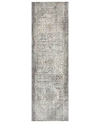 Livabliss Presidential Pdt-2311 Medium Gray 3'3" x 10' Runner Area Rug