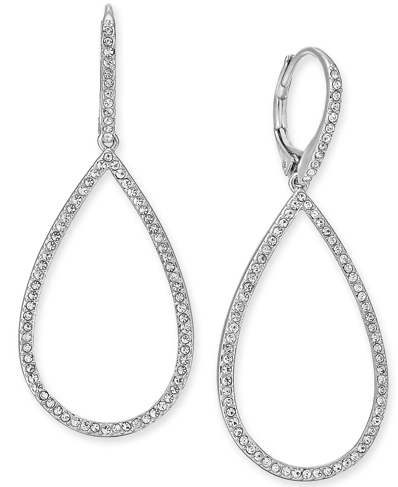 Eliot Danori Pave Open Drop Earrings, Created for Macy's