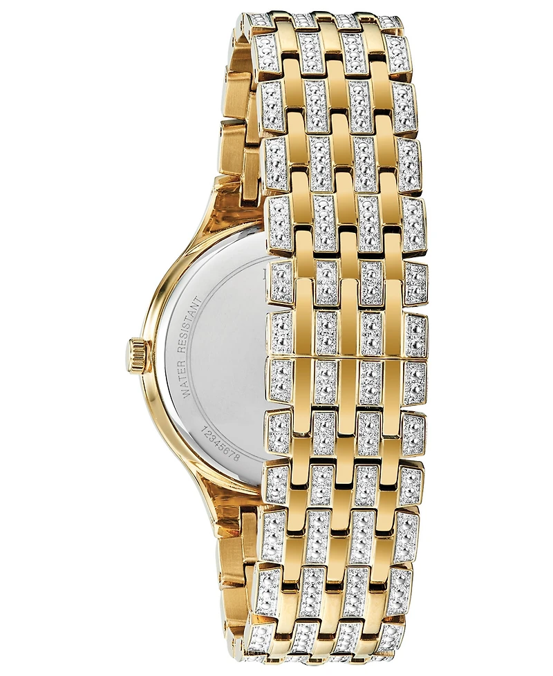 Bulova Men's Phantom Crystal-Accent Two-Tone Stainless Steel Bracelet Watch 40mm