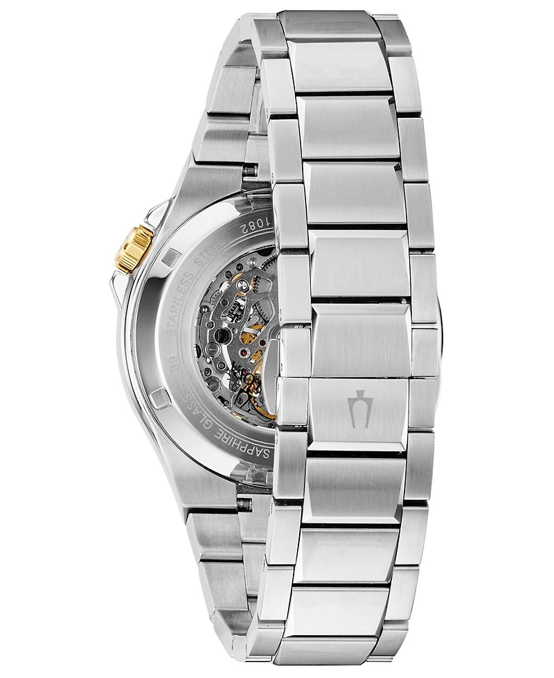 Bulova Men's Automatic Maquina Stainless Steel Bracelet Watch 46mm