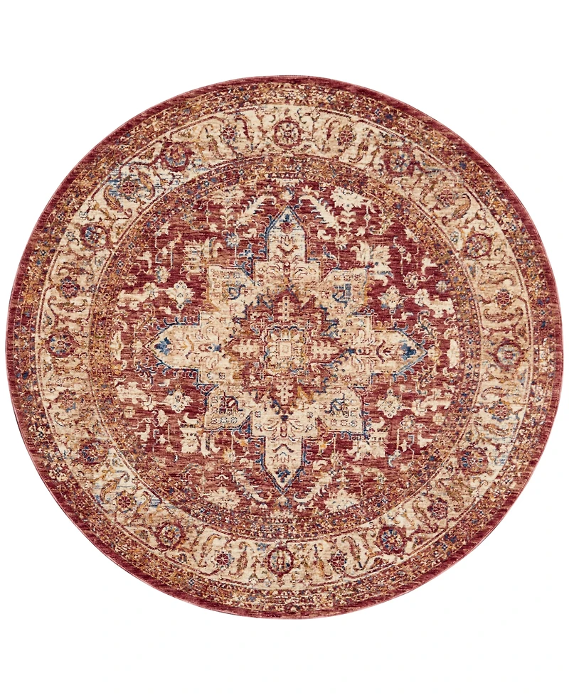 Mink Home Taza Heriz 5' Round Area Rug