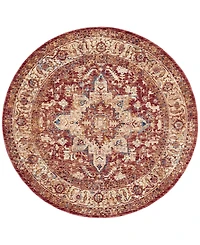 Mink Home Taza Heriz 5' Round Area Rug