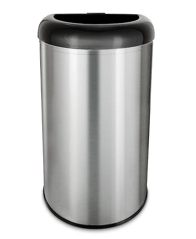 Ninestars Open Top Commercial Trash Can, 13 Gal 50L, Stainless Steel