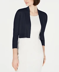 Calvin Klein Cropped Open-Front Cardigan