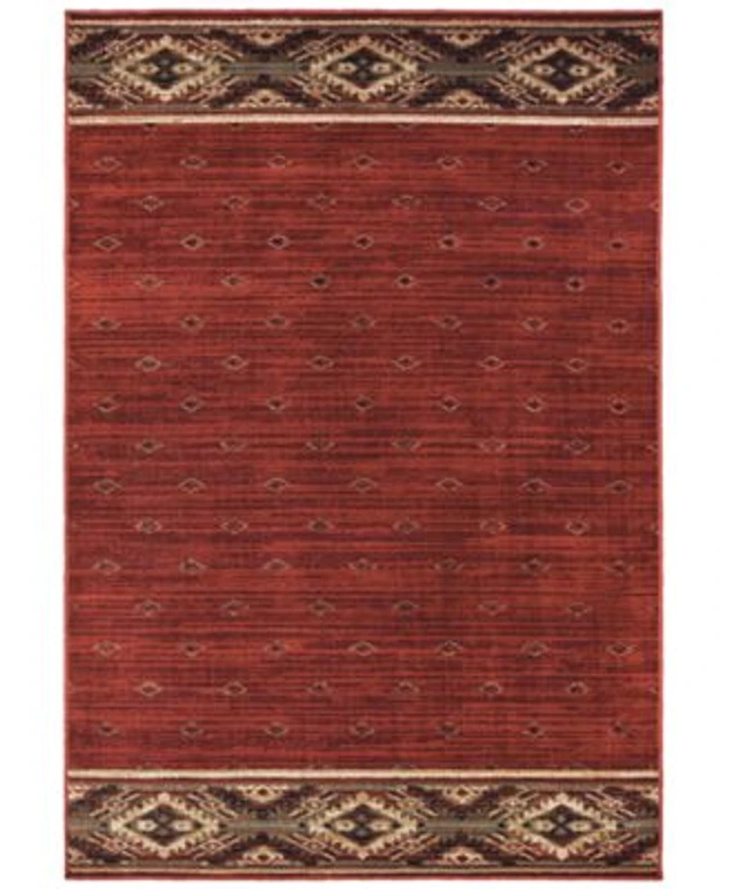 Oriental Weavers Woodlands 9652c Red Gold Rug