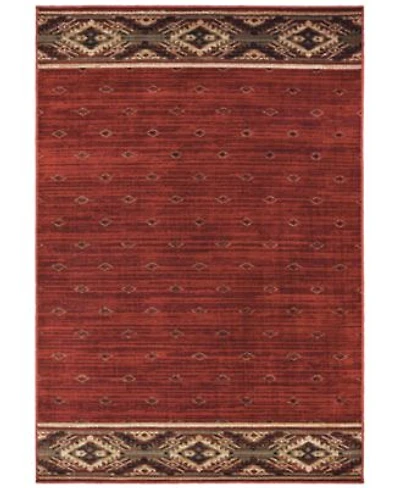 Oriental Weavers Woodlands 9652c Red Gold Rug