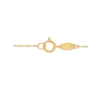 Angel Wing 17" Pendant Necklace in 10k Gold