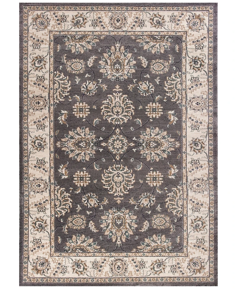 Kas Avalon Kashan 5608 Grey/Ivory 2' x 7'7" Runner Area Rug