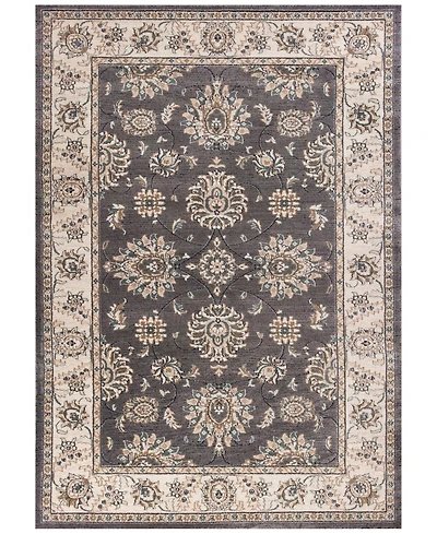 Kas Avalon Kashan 5608 Grey/Ivory 2' x 7'7" Runner Area Rug