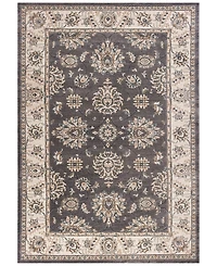 Kas Avalon Kashan 5608 Grey/Ivory 2' x 7'7" Runner Area Rug