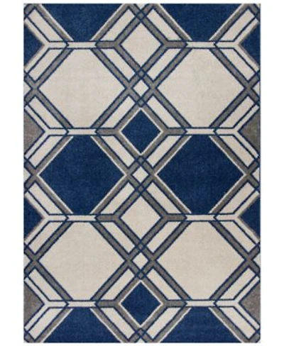 Kas Lucia Grant 2768 Ivory Denim Indoor Outdoor Area Rug