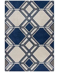 Kas Lucia Grant 2768 Ivory Denim Indoor Outdoor Area Rug
