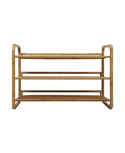 Oceanstar 3-Tier Bamboo Shoe Rack