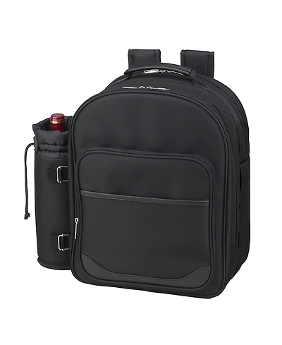 Picnic at Ascot Deluxe 4 Person Backpack Cooler with Insulated Wine Pouch
