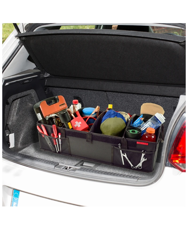 Picnic at Ascot Heavy Duty Trunk Organizer -No Slide Rigid Base-70 pound Capacity