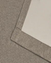 Superior Linen-Inspired Classic Room Darkening Modern Fade Resistant -Piece Curtain Set with Grommet Header Top