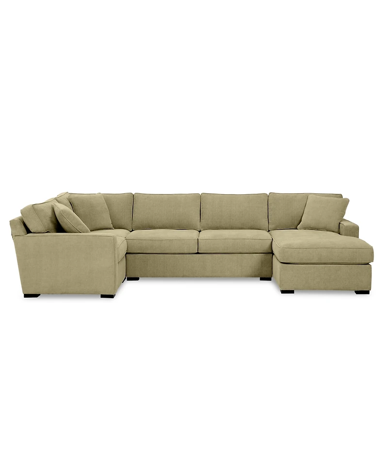 Radley -Pc. Fabric Chaise Sectional Sofa with Corner Piece
