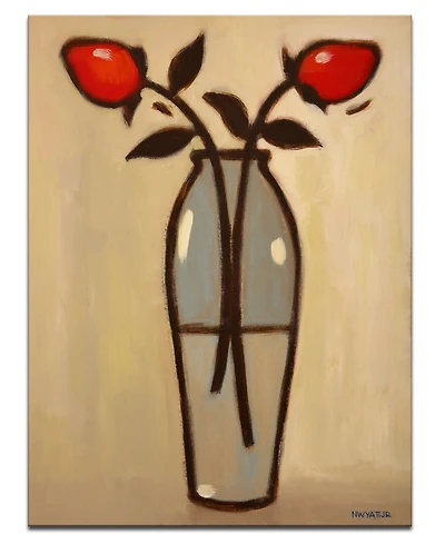 Ready2HangArt 'Conservative Rose Ii' Floral Canvas Wall Art - 30" x 20"