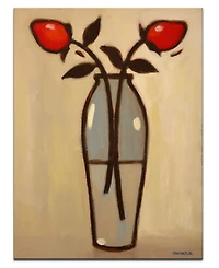 Ready2HangArt 'Conservative Rose Ii' Floral Canvas Wall Art - 30" x 20"