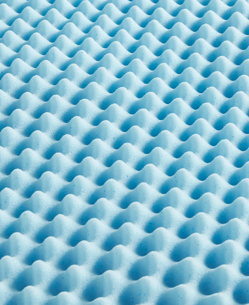Madison Park 1.5" Gel Memory Foam Reversible Cooling Mattress Topper