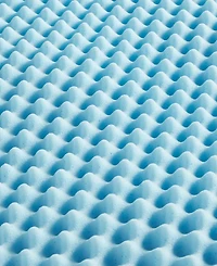 Madison Park 1.5" Gel Memory Foam Reversible Cooling Mattress Topper