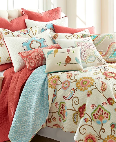 Levtex Ashbury Spring Jacobean Floral 2-Pc. Quilt Set, Twin