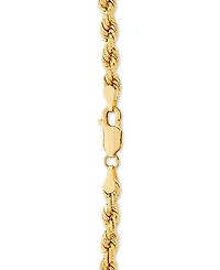 Lightweight Rope Chain 24" Necklace (4mm) in 14k Gold