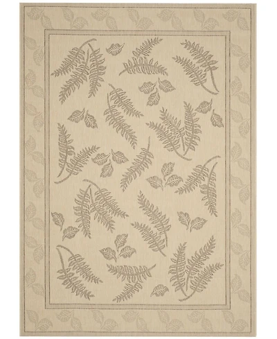 Safavieh Courtyard CY0772 Natural and Brown 5'3" x 7'7" Outdoor Area Rug