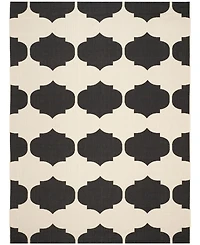 Safavieh Courtyard CY6162 Beige and Black 8' x 11' Sisal Weave Outdoor Area Rug
