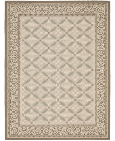 Safavieh Courtyard CY7107 Beige and Dark Beige 8' x 11' Outdoor Area Rug