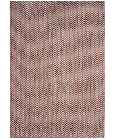 Safavieh Courtyard CY8653 Rust and Light Gray 5'3" x 7'7" Sisal Weave Outdoor Area Rug