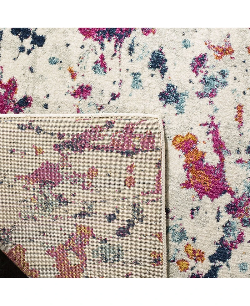 Safavieh Evoke EVK284 Ivory and Red 5'1" x 7'6" Area Rug