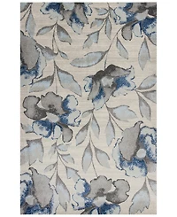 Kas Stella Amira 6261 Gray/Blue 3'3" x 4'11" Area Rug
