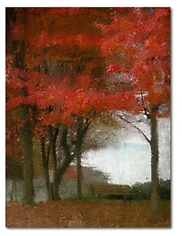 Courtside Market Maple Tree Walk Gallery-Wrapped Canvas Wall Art - 16" x 20"