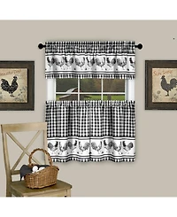 Achim Barnyard Gingham Tier & Valance Set