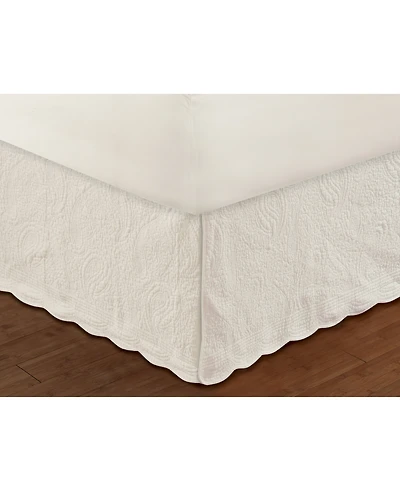 Greenland Home Fashions Paisley Quilted 18" Drop Bedskirt