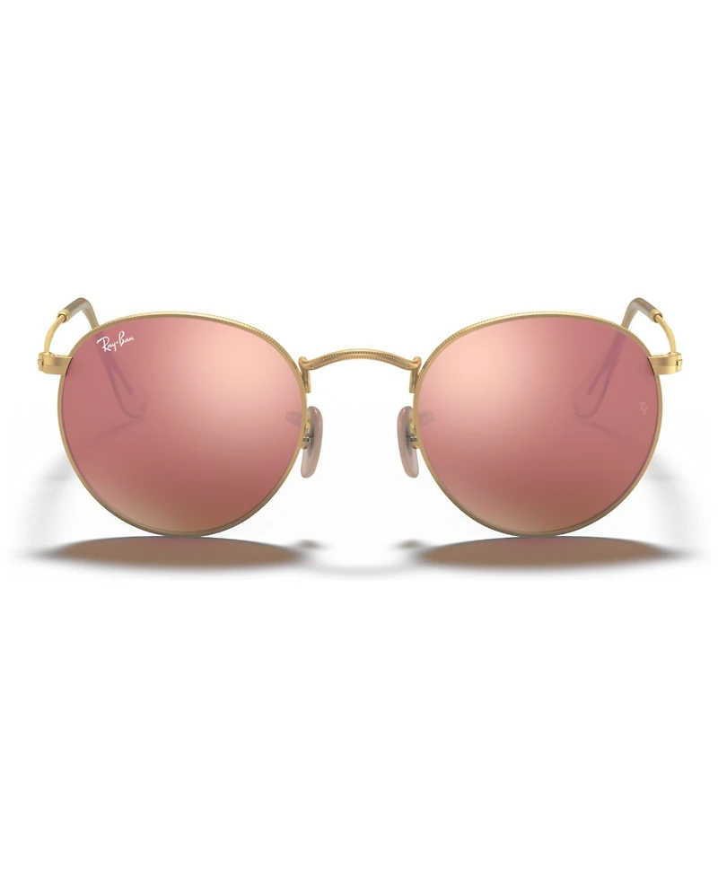 Ray-Ban Sunglasses, RB3447 Round Flash Lenses