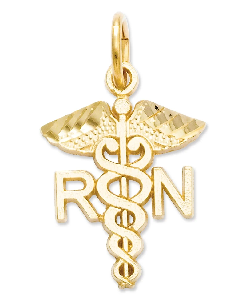14k Gold Charm, Nurse Charm
