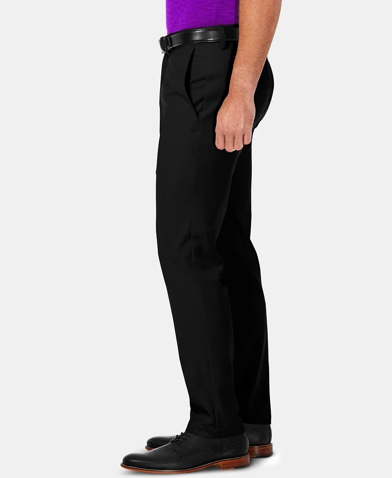 Haggar Men's Cool 18 Pro Slim-Fit 4-Way Stretch Moisture-Wicking Non-Iron Dress Pants