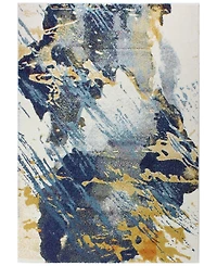Bashian Medley 5341A Ivory/Blue 3'6" x 5'6" Area Rug