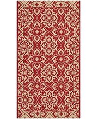 Safavieh Courtyard CY6550 Red and Creme 8' x 11' Sisal Weave Outdoor Area Rug