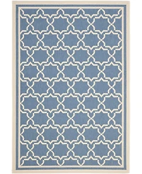 Safavieh Courtyard CY6916 Blue and Beige 8' x 11' Sisal Weave Outdoor Area Rug