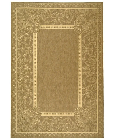 Safavieh Courtyard CY2965 Brown and Natural 5'3" x 7'7" Outdoor Area Rug