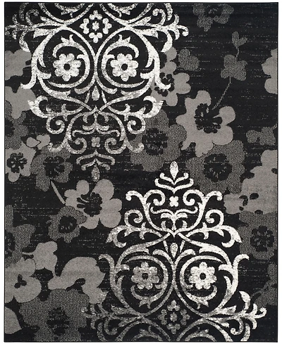 Safavieh Adirondack 114 Black and Silver 9' x 12' Area Rug