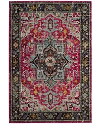 Safavieh Monaco MNC253 Fuchsia and Gray 8' x 10' Area Rug