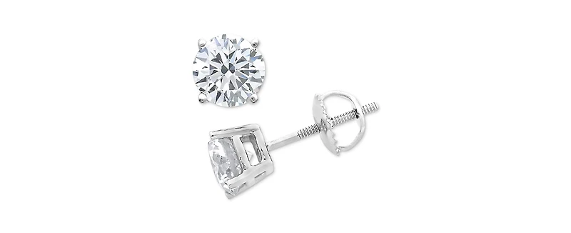 Diamond Stud Earrings (1/10 ct. t.w.) 10k Gold, White Gold or Rose