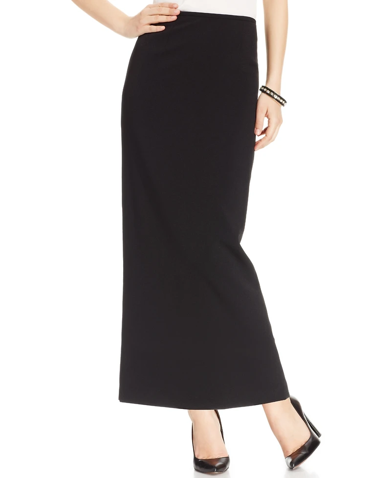 Kasper Women's Stretch Crepe Column Midi Skirt