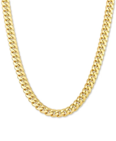 Lightweight Miami Cuban Link 24" Chain Necklace (6mm) in 10k Gold