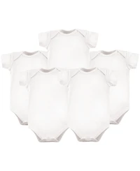 Hudson Baby Boys Unisex Five-Piece Set of Cotton All-in-One Bodysuits
